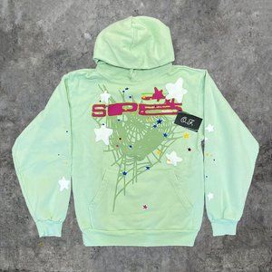 Sp5der SP5 Mint Green Hoodie Sweatshirt | Spider Worldwide